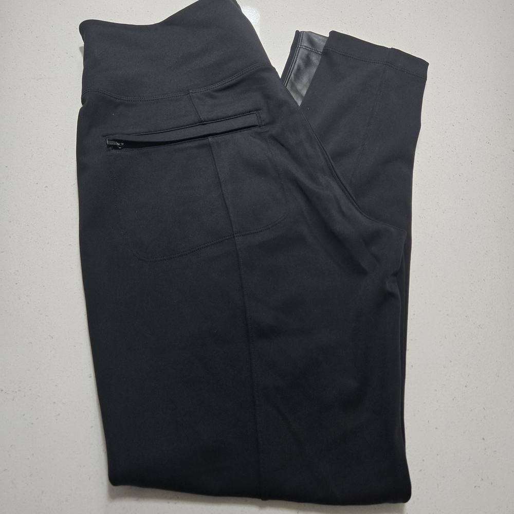 Athleta Delancey Shine Tight Black Leggings Size L - Picture 5 of 14